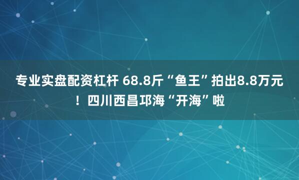 专业实盘配资杠杆 68.8斤“鱼王”拍出8.8万元！四川西昌邛海“开海”啦